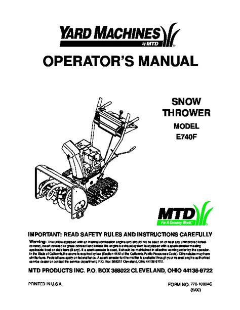 Question and answer Discover Snow Blower Bliss: 1984 MTD Snowflite 8 26 Parts Manual Unveiled for DIY Enthusiasts!